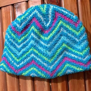Colorful Chevron Knit Beanie